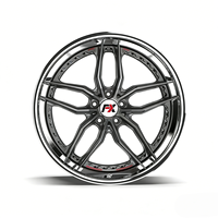 Velg Forging Aluminium Alloy 2-piece Chrome Plated 18 19 20 21 22 Inch 5x120 5x112 5x114.3 untuk BMW, Laris Terjual