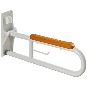 <b>Grab</b> <b>Bar</b> Wall Mounted Stainless Steel 700mm Orange Anti-Slip For Elderly And Disabled - Product Image 1