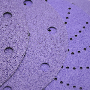 Disque abrasif à crochet et boucle OEM Doris en céramique, dureté moyenne, 150 mm, épaisseur 3,0 mm, grain 60 # ~1000 #   pour le polissage en spray de carrosserie automobile - Product Image 4