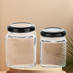 Contenants en verre hermétiques carrés de 50 ml à 750 ml pour le miel, les nids <span class=keywords><strong>d</strong></span>'oiseaux et les pâtes <span class=keywords><strong>maison</strong></span> – Approvisionnement direct usine - Product Image 1