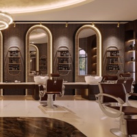 Desain Interior Furnitur Salon Kecantikan Modern Mewah Ramah Lingkungan Tahan Air untuk Toko Manikur, Renovasi Ruangan Lengkap