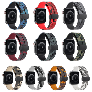 <span class=keywords><strong>Correa</strong></span> de reloj de silicona de <span class=keywords><strong>camuflaje</strong></span> con cierre plegable magnético para iwatch 3/4/5/6/7/8/<span class=keywords><strong>correa</strong></span> de silicona de <span class=keywords><strong>camuflaje</strong></span> ultra - Product Image 2