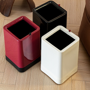 Minimalist Cylindrical Trash Can Large Capacity Indoor Use For Living Room Kitchen Bathroom - Product Image 2