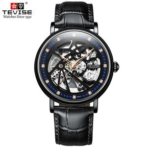 นาฬิกา TEVISE T888A 888A แฟชั่นคลาสสิก กันน้ำ ระบบออโตเมติก ดีไซน์มีเสน่ห์สำหรับผู้ชาย สายหนังแท้ - Product Image 4
