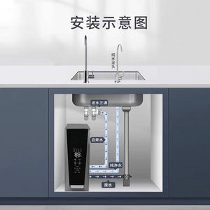 ระบบกรองน้ำดื่มแบบ Reverse Osmosis สำหรับโรงงาน  ไม่ใช้ถังเก็บน้ำ  วัสดุพลาสติก 6 ขั้นตอน 600 GPD พร้อมระบบตรวจสอบ TDS สำหรับใช้ในครัวเรือน ระบบกรอง 5 ขั้นตอน - Product Image 6