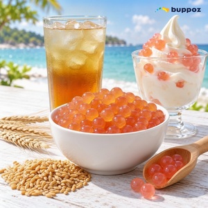 ลูกบอลน้ำผลไม้แบบแตกในปาก ทำจากธัญพืช สำหรับตกแต่งชานมไข่มุก ร้านกาแฟ เบเกอรี่ ของหวาน น้ำแข็งไส บาร์เลย์ป๊อปปิ้งโบบา - Product Image 1