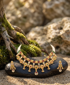 Collar largo chapado en oro, joyería de moda hecha de cobre y latón de primera calidad, collar clásico de diseñador para mujer, para bodas y fiestas. - Product Image 3