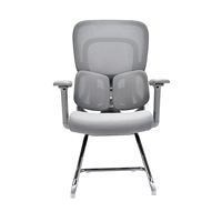 Chaise de bureau ergonomique multifonctionnelle en maille Boss avec support lombaire, repose-pieds et accoudoirs 4D - Idéale pour le bureau à domicile et la chambre