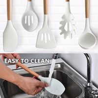 Vente flash : Ensemble d'accessoires de cuisine 6 pièces, ustensiles de cuisine en silicone haute résistance