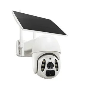 Caméra de vidéosurveillance solaire extérieure 3MP full HD Tuya 4G SIM avec vision nocturne couleur