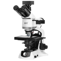 Microscope métallurgique trinoculaire 4K avec caméra USB et objectifs achromatiques à plan infini pour l'inspection des circuits imprimés métalliques