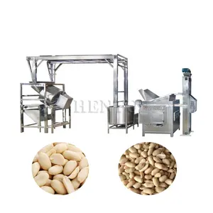 Groundnut Roaster / Groundnut Peeler Roasted Dry Peanut Skin Peeling Line / Roasted Peanuts Ground Nut Peeler