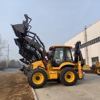 La Chine Jcb 1cx Mini tracteur électrique chargeuse-pelleteuse 1 tonne tracteur 4x4 avec chargeur frontal et pelleteuse