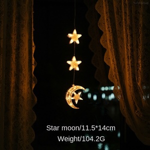 Noël ventouse lumière bonhomme de neige pentagramme cloche flocons de neige pour intérieur extérieur fenêtre jardin Restaurant atmosphère décoration - Product Image 3