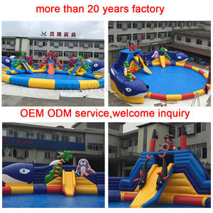 Inflatable <strong>water</strong> <strong>park</strong> amazing cheap best commercial Barry durable <strong>water</strong> <strong>park</strong> amusement <strong>park</strong> playing center - Product Image 6
