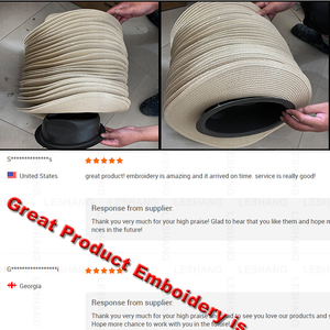 Chất Lượng Cao Mùa Hè Vuông Khóa Kem Chống Nắng Cap Biểu Tượng Tùy Chỉnh Có Thể Gập Lại Lớn Eave Lafite Bện Mềm Fedora Panama Mũ Rơm - Product Image 6