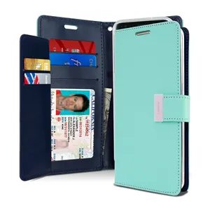 2023 новые продукты богатый дневник чехол для Iphone 15 Pro Max Оригинальный ртутный Бумажник кожаный чехол для телефона