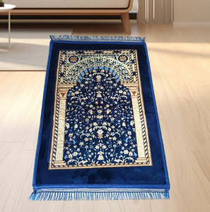 Alfombra de viaje lisa, de poliéster, con relieve, antideslizante, de pelo bajo, con base de polipropileno, gruesa, de franela, hecha a máquina, superventas. - Product Image 6