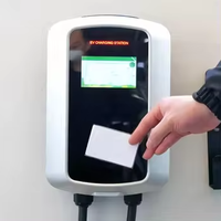 Pasokan Pabrik 22KW 16A 220V IP55 Wall Box Kondisi Baru Stasiun Pengisian Kendaraan Listrik RFID Charging