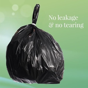 Sac poubelle noir robuste en plastique de haute qualité pour usage domestique et professionnel, grande capacité (50L, 80L, 100L, 120L, 240L), à prix abordable - Product Image 2