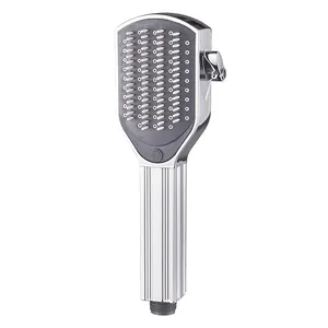 ABS พลาสติกปรับหวีผมนวดแปรง Hand Shower Head