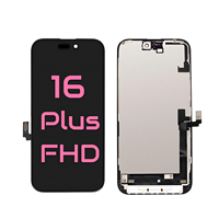 Écran LCD tactile Premium complet de marque JK pour iPhone 16 Plus – Remplacement d'écran FHD In-cell pour réparation
