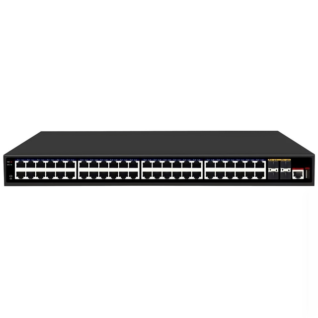 OEM ODM 10G 48-Port Enterprise L3 Managed Gigabit Stackable Ethernet Switch with 4x10G Fiber Uplinks and SNMP