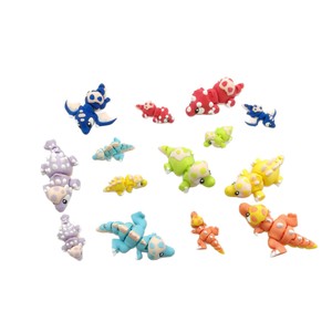 Nouvelle figurine dinosaure 3D multicolore en PLA, articulée, mignonne, jouet pour bébé, cadeau et décoration 2026 - Product Image 4