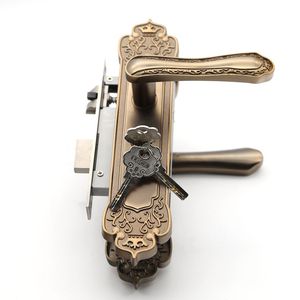 Conception européenne <span class=keywords><strong>de</strong></span> haute sécurité <span class=keywords><strong>porte</strong></span> extérieure en laiton muet poignées - Product Image 5