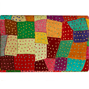 Couvre-lit patchwork multicolore - Product Image 1