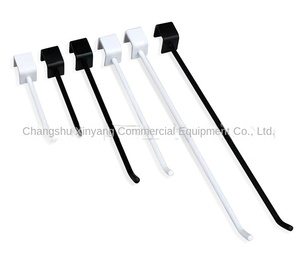 Bán buôn chi vuông sắt vật liệu hiển thị móc cho quần áo điện thoại di động cửa hàng đồ trang sức đôi dòng hiển thị chéo thanh vuông - Product Image 2