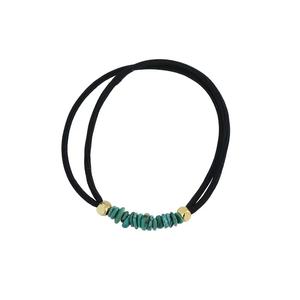 Longfeng เม็ดลูกปัดเทอร์ควอยซ์แท้สีเงินสี S925 18K ชุบทองได้ทุกเพศสร้อยข้อเท้าแฟชั่น - Product Image 2