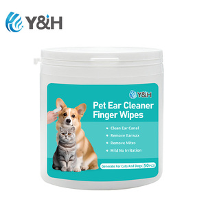 Lenços de Cuidado para Ouvidos de Animais de Estimação, Remove Eficazmente Sujeira, Escamas e Previne Ácaros para Cães e Gatos - Product Image 2