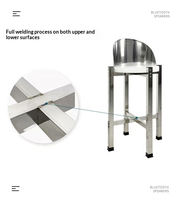 Support de planche à découper en acier inoxydable épaissi et poli, qualité commerciale, capacité de charge de 100 kg, pour cuisine et hôtel