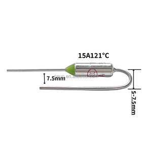 Хорошая распродажа, предохранитель на 121 градусов, 250 В, 15А, 121С, металлический Термопредохранитель для Рисоварки - Product Image 1