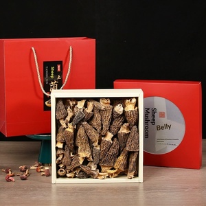 Boîtes cadeaux personnalisées rouges pour champignons, vente en gros, pour morilles, matsutake, champignons séchés, emballage souvenir du Nouvel An - Product Image 5