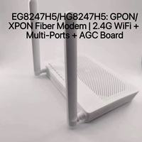 Modem fibre optique JUQU GPON XPON ONU (Terminal de réseau optique ONU) (EG8247H5/HG8247H5) de haute qualité avec WiFi 2.4G + 1GE+3FE+1TEL+CATV et carte de contrôle AGC