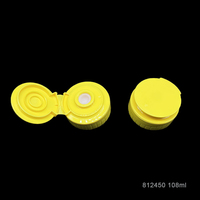 Bouteille de miel en plastique Transparent 108ml, bouchon jaune, grand pot de bouteille en verre, vente en gros