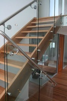Rampe extérieure en plexiglas, rampe en verre trempé, rampe en verre à tige de haute qualité