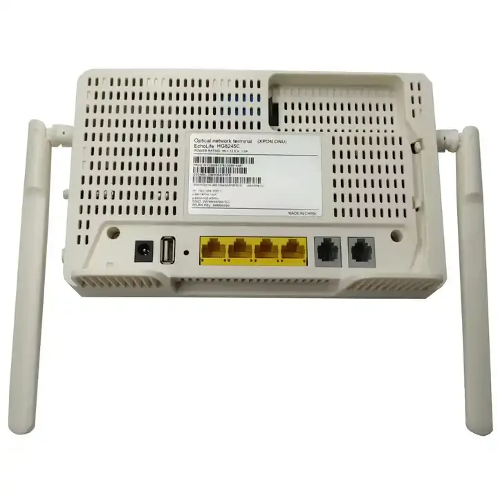 ONT ONT ONU FTTH 4FE + TEL + WIFI GPON XPON LOGO kustomisasi Firmware Inggris