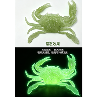 Leurre de pêche lumineux artificiel en forme de crabe bionique 18g/36g avec hameçon, simulation 3D, leurre souple pour crevettes de pêche en mer