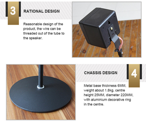 Surround Loa đứng rạp hát tại nhà vệ tinh <span class=keywords><strong>Stereo</strong></span> kim loại sàn nâng khung giá ba chân kim loại âm thanh đứng xách tay <span class=keywords><strong>Stereo</strong></span> Hanger - Product Image 4
