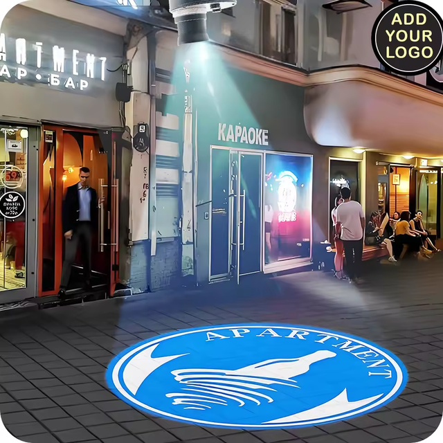 Custom Logo Gobo Projector Advertising Lights Auto Color Changing Outdoor Projection Lamp Gobo Custom Logo Welcome Led Projector