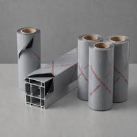 Film de protection PE pour profilés aluminium, film plastique BOPP, protection de surface, OEM, vente en gros, fournisseur d'usine, en rouleau