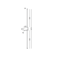 Applique murale LED moderne 12W en aluminium noir à montage en surface avec diffuseur en polycarbonate étanche IP65 pour usage extérieur en jardin