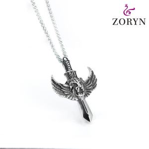 Colgante de Espada de León Griffin de Acero Inoxidable, Estilo Vikingo, Gótico, Punk, Biker, Medieval, Joyería de Moda de Acero de Titanio para Hombre - Product Image 3