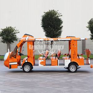 รถชมวิวไฟฟ้า 17 ที่นั่ง กำลังไฟ 1500 วัตต์ ระยะทางวิ่ง 100 กม. ฟังก์ชั่นหลากหลาย สำหรับขนส่งสนามบิน ราคาโรงงาน - Product Image 2