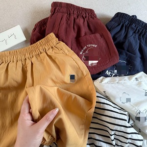 Children's Mosquito Repellent Pants Striped Solid Color Cartoon Bear Long Pants Baby Jogger Pants Cotton Summer Style - Product Image 3
