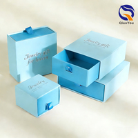 Caja de Empaque para Collares con Logotipo en Lámina Dorada Rosa, Personalizable con su Propio Tamaño, Laminación Mate y Diseño Gratuito