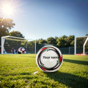 Ballons de football en cuir PU thermocollé professionnels personnalisés, taille 5, norme officielle de match, intérieur/extérieur - Product Image 1